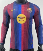 2627 Br Home Long Sleeve Player Version Soccer Jersey